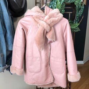🥳Host Pick🤩 Girl’s Pink Leather Jacket